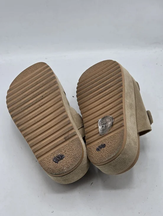 Steve Madden Bigschmona Tan Suede Platform Sandals Size 7.5 - Picture 10 of 15
